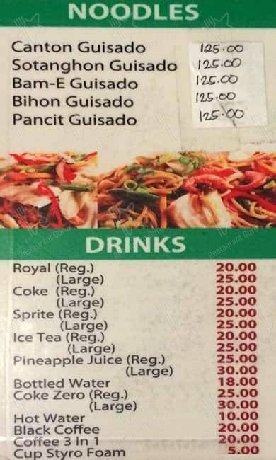 May Abuhan menu price 2022.